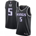 De'Aaron Fox Sacramento Kings Jordan Brand Logo 2020/21 Swingman NBA Jersey - Statement Edition - Black