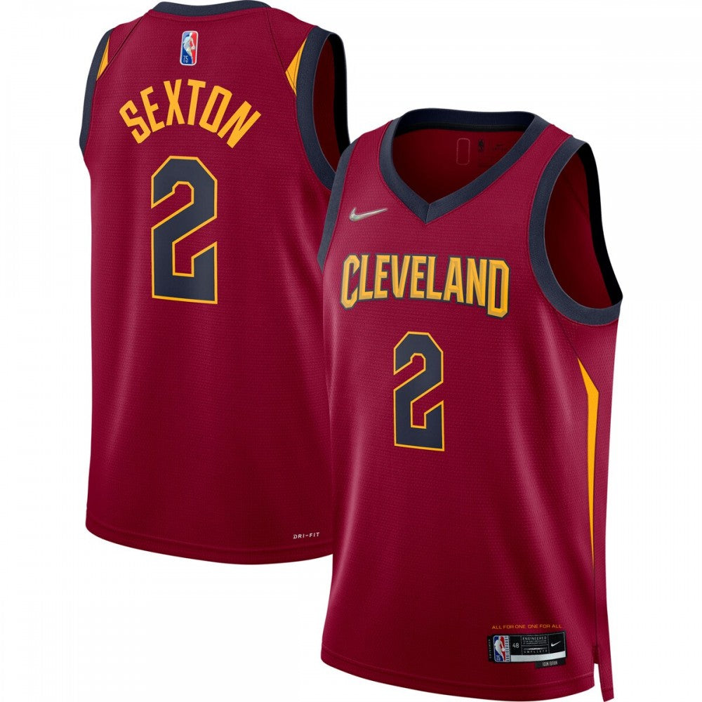 Collin Sexton Cleveland Cavaliers Nike 2021/22 Diamond Swingman NBA Jersey - Icon Edition - Wine