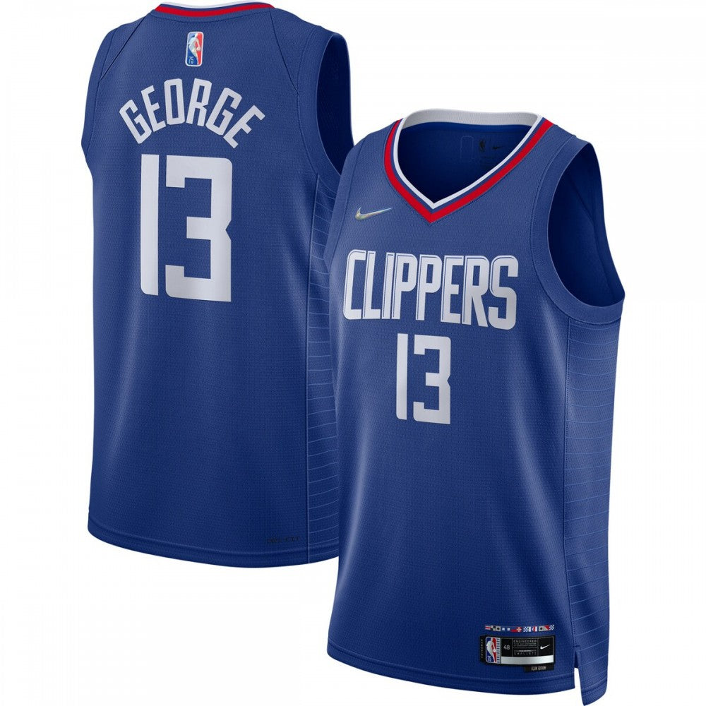 Paul George LA Clippers Nike 2021/22 Diamond Swingman NBA Jersey - Icon Edition - Royal