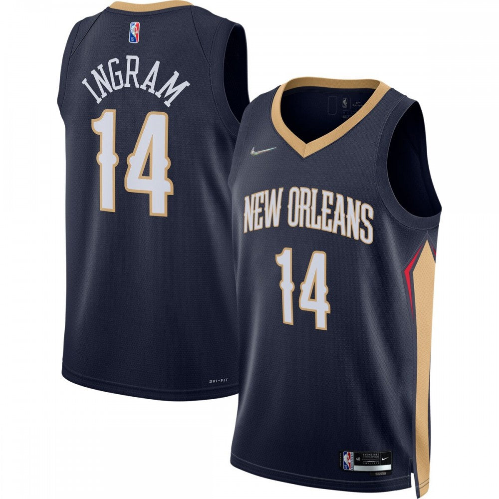 Brandon Ingram New Orleans Pelicans Nike 2021/22 Diamond Swingman NBA Jersey - Icon Edition - Navy
