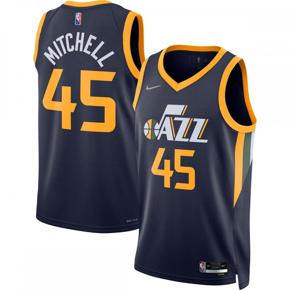 Donovan Mitchell Utah Jazz Nike 2021/22 Diamond Swingman NBA Jersey - Icon Edition - Navy