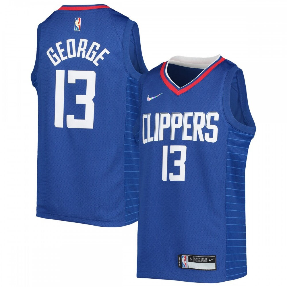 Paul George LA Clippers Nike Youth 2021/22 Diamond Swingman NBA Jersey - Icon Edition - Royal