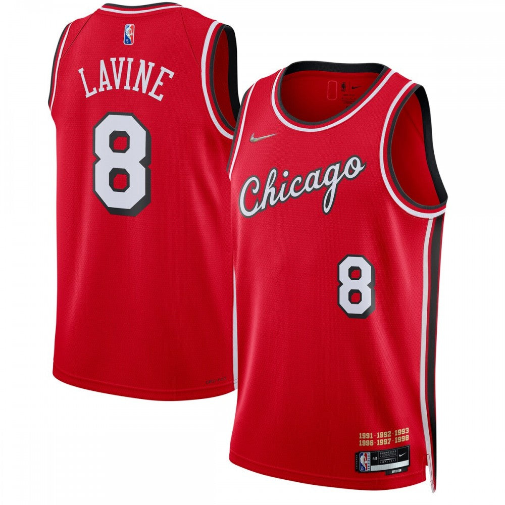Zach LaVine Chicago Bulls Nike 2021/22 Swingman NBA Jersey - City Edition - Red
