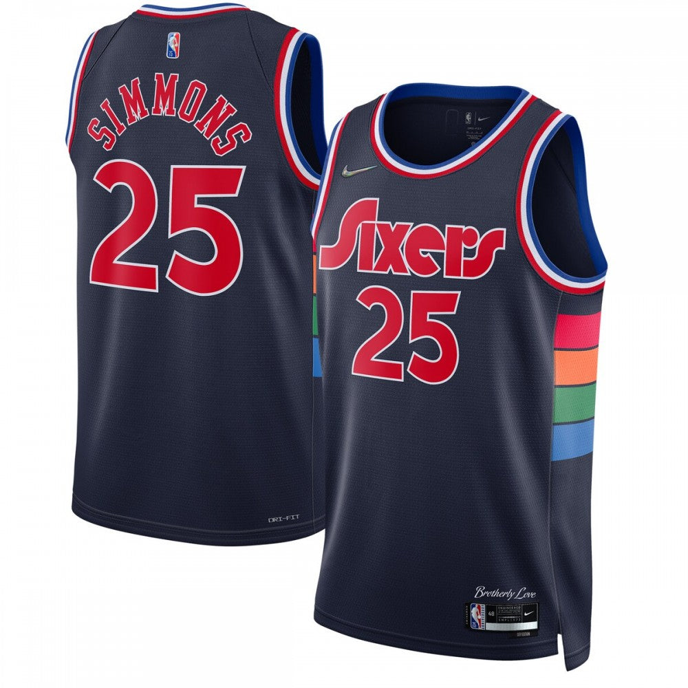 Ben Simmons Philadelphia 76ers Nike 2021/22 Swingman NBA Jersey - City Edition - Navy