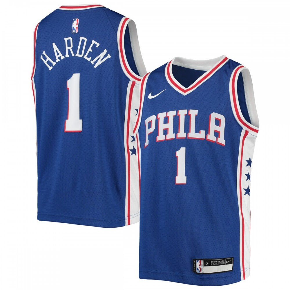 James Harden Philadelphia 76ers Nike Youth 2021/22 Swingman NBA Jersey - Icon Edition - Royal