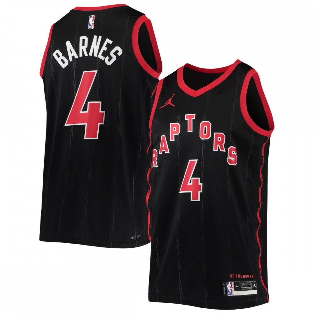 Scottie Barnes Toronto Raptors Jordan Brand 2021/22 Swingman NBA Jersey - Statement Edition - Black