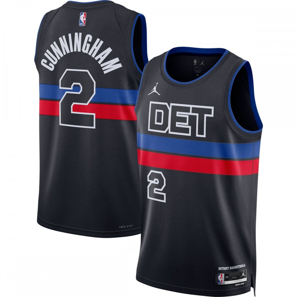 Cade Cunningham Detroit Pistons Jordan Brand 2022/23 Statement Edition Swingman NBA Jersey - Black