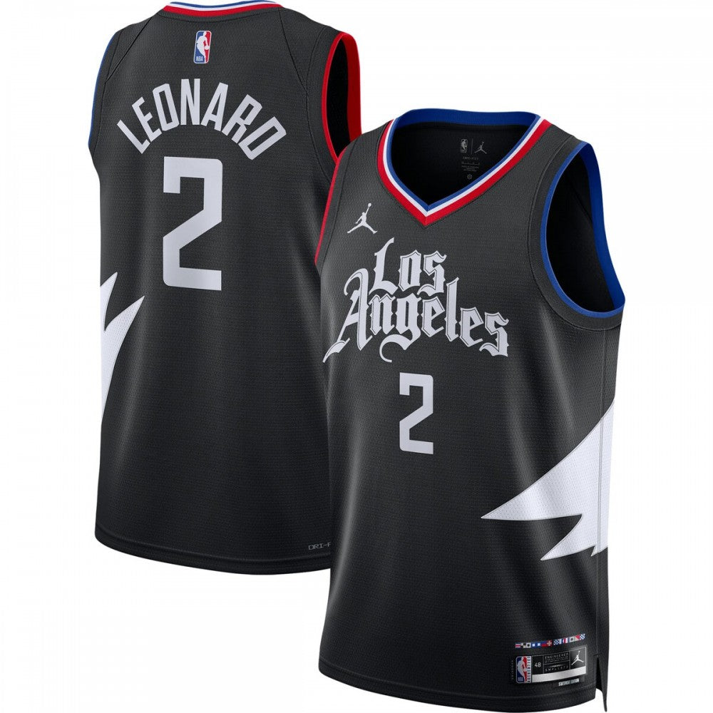 Kawhi Leonard LA Clippers Jordan Brand 2022/23 Statement Edition Swingman NBA Jersey - Black