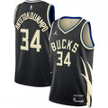 Giannis Antetokounmpo Milwaukee Bucks Jordan Brand 2022/23 Statement Edition Swingman NBA Jersey - Black