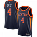 Derrick Rose New York Knicks Jordan Brand 2022/23 Statement Edition Swingman NBA Jersey - Navy