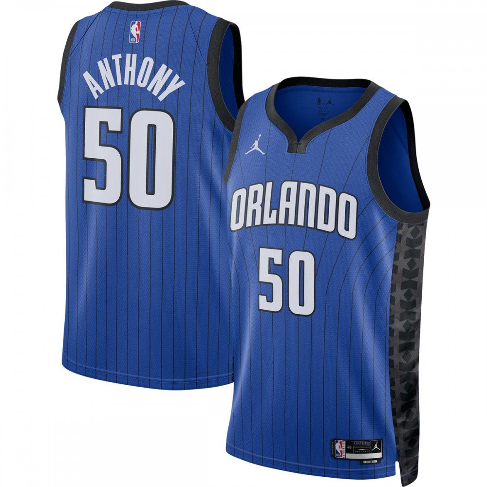 Cole Anthony Orlando Magic Jordan Brand 2022/23 Statement Edition Swingman NBA Jersey - Blue