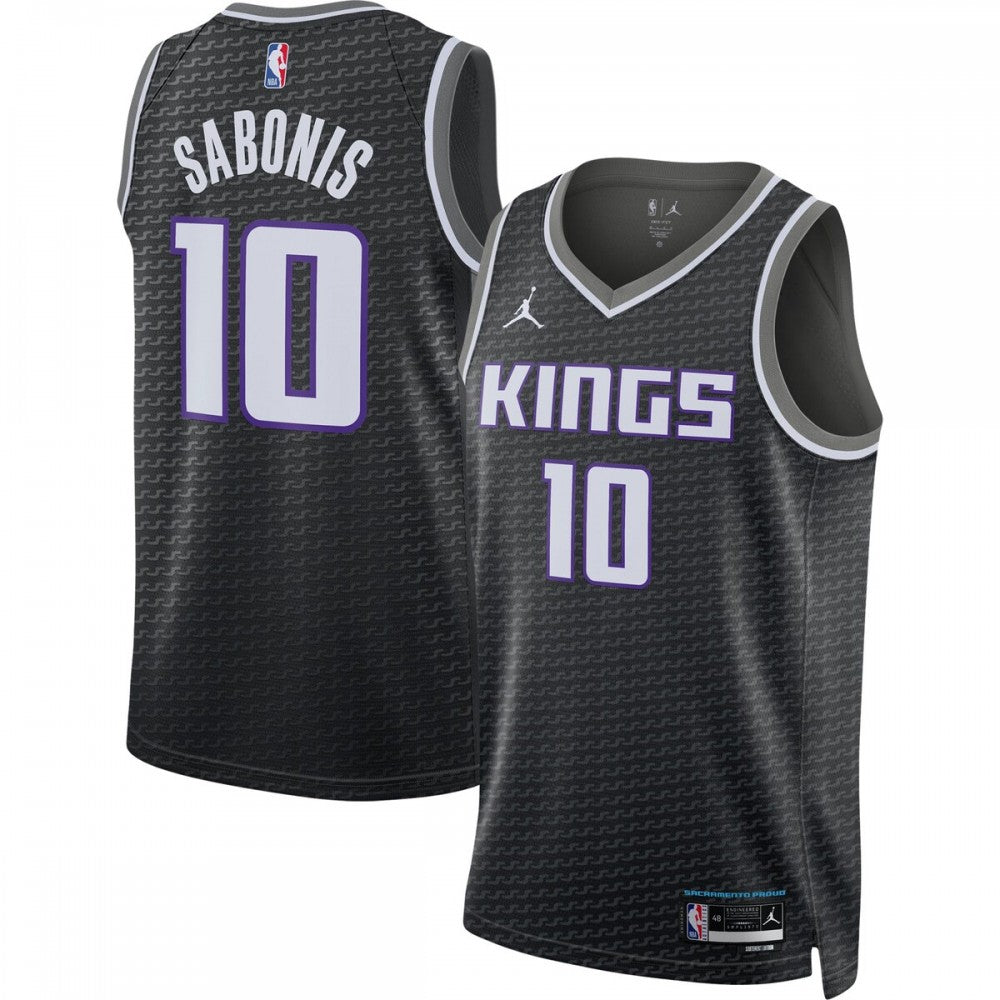 Domantas Sabonis Sacramento Kings Jordan Brand 2022/23 Statement Edition Swingman NBA Jersey - Black