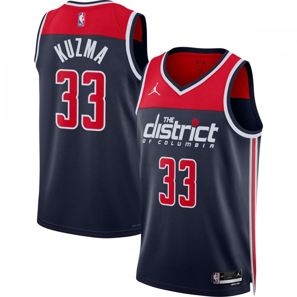 Kyle Kuzma Washington Wizards Jordan Brand 2022/23 Statement Edition Swingman NBA Jersey - Navy