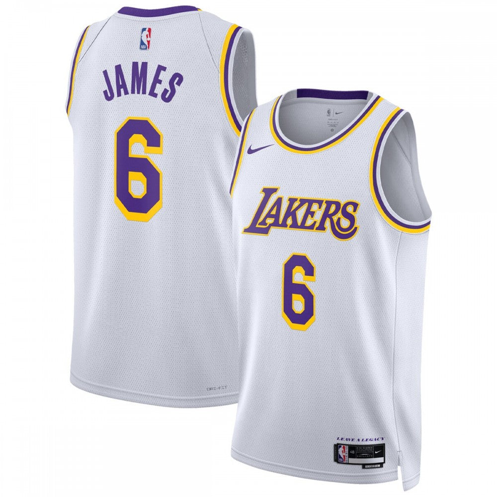 LeBron James Los Angeles Lakers Nike Unisex 2022/23 Swingman NBA Jersey - White - Association Edition