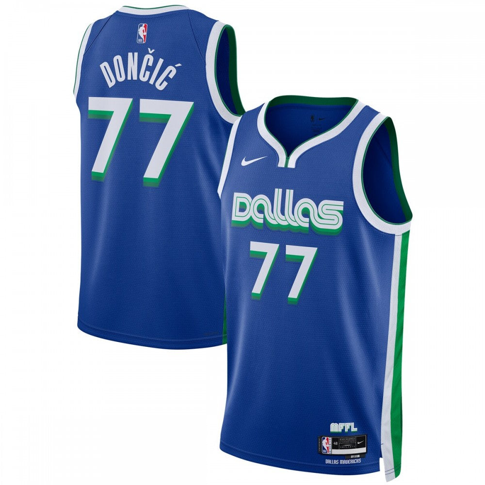 Luka Doncic Dallas Mavericks Nike Unisex 2022/23 Swingman NBA Jersey - City Edition - Blue