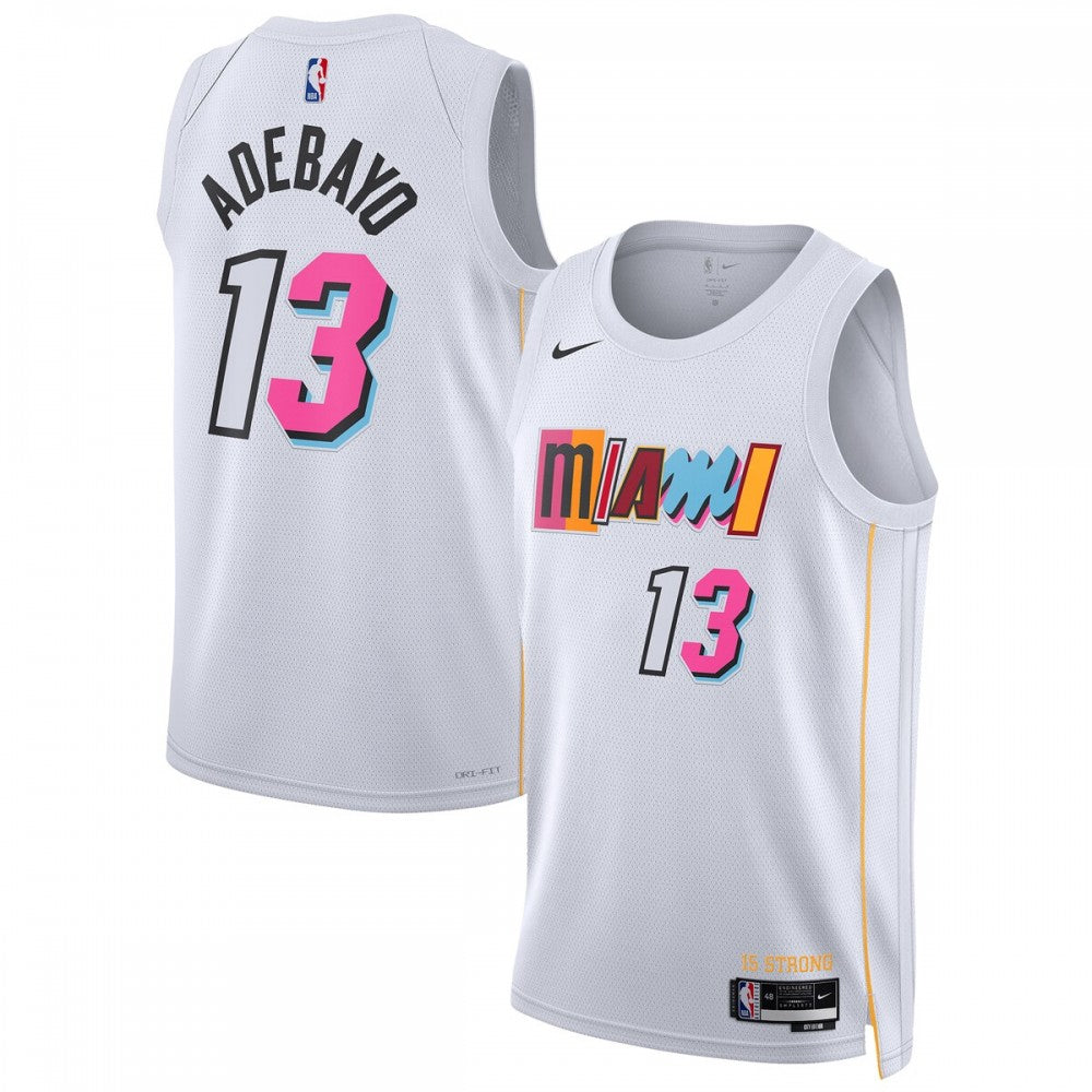 Bam Adebayo Miami Heat Nike Unisex 2022/23 Swingman NBA Jersey - City Edition - White