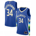 Giannis Antetokounmpo Milwaukee Bucks Nike Unisex 2022/23 Swingman NBA Jersey - City Edition - Royal