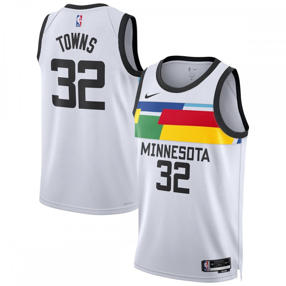 Karl-Anthony Towns Minnesota Timberwolves Nike Unisex 2022/23 Swingman NBA Jersey - City Edition - White