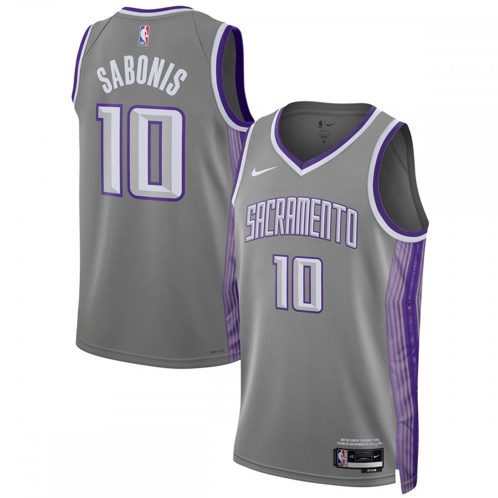 Domantas Sabonis Sacramento Kings Nike Unisex 2022/23 Swingman NBA Jersey - City Edition - Anthracite