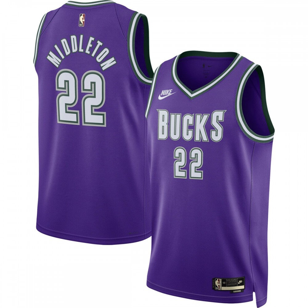 Khris Middleton Milwaukee Bucks Nike 2022/23 Swingman NBA Jersey Purple - Classic Edition