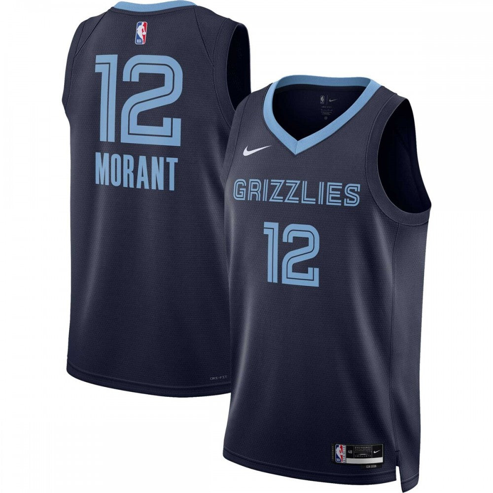 Ja Morant Memphis Grizzlies Nike Unisex 2022/23 Swingman NBA Jersey - Icon Edition - Navy