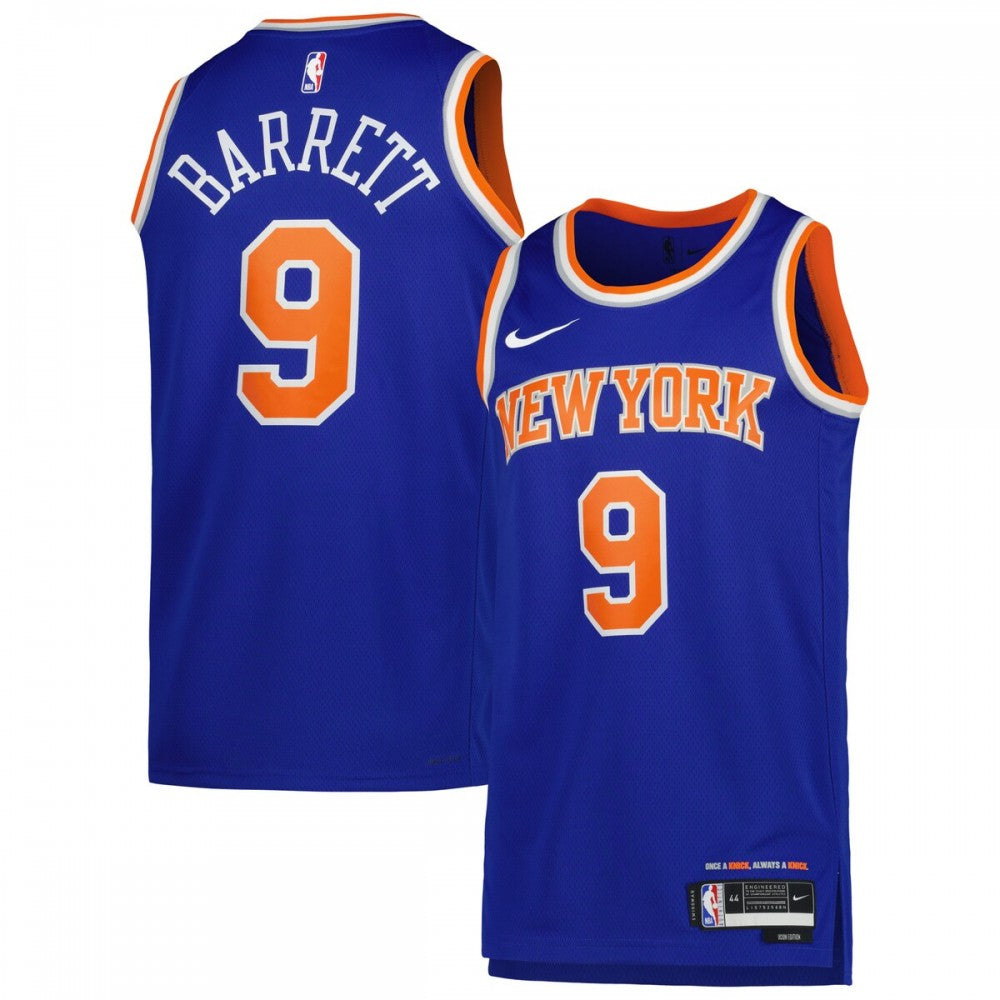 RJ Barrett New York Knicks Nike Unisex 2022/23 Swingman NBA Jersey - Icon Edition - Blue