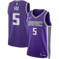 De'Aaron Fox Sacramento Kings Nike Unisex 2022/23 Swingman NBA Jersey - Icon Edition - Purple