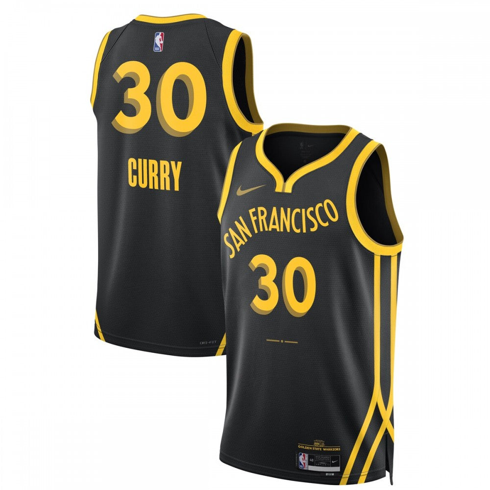 Stephen Curry Golden State Warriors Nike Unisex 2023/24 Swingman NBA Jersey - Black - City Edition