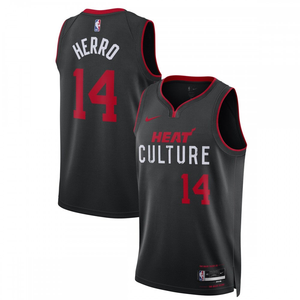 Tyler Herro Miami Heat Nike Unisex 2023/24 Swingman NBA Jersey - Black - City Edition
