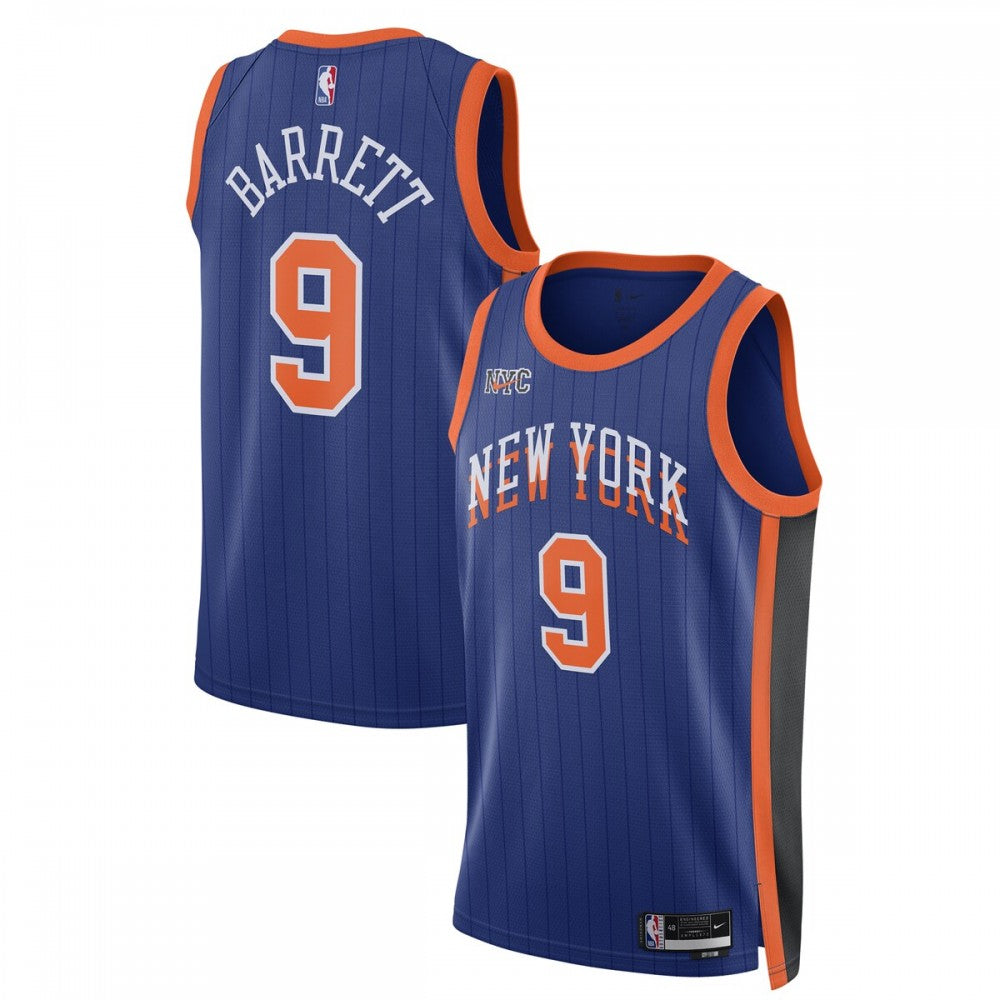 RJ Barrett New York Knicks Nike Unisex 2023/24 Swingman NBA Jersey - Blue - City Edition