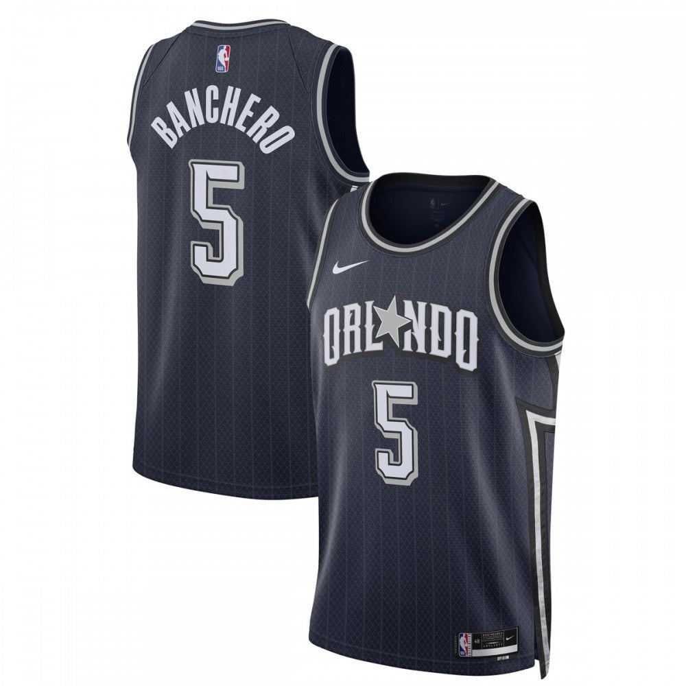 Paolo Banchero Orlando Magic Nike Unisex 2023/24 Swingman NBA Jersey - Navy - City Edition
