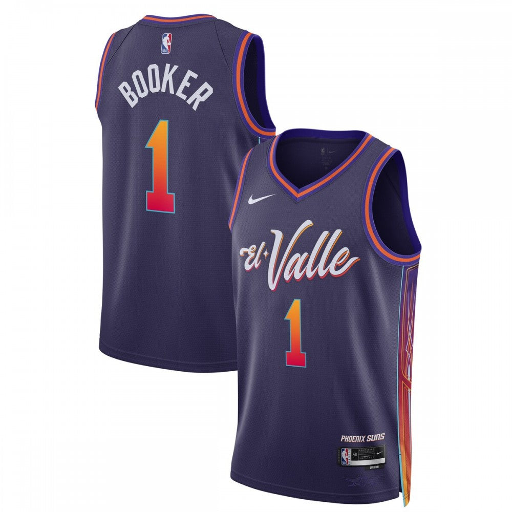Devin Booker Phoenix Suns Nike Unisex 2023/24 Swingman NBA Jersey - Purple - City Edition