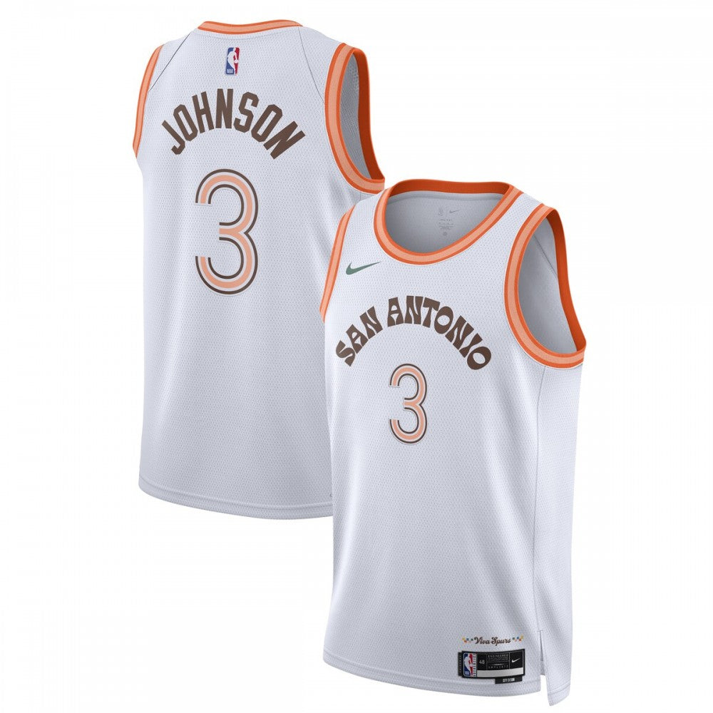 Keldon Johnson San Antonio Spurs Nike Unisex 2023/24 Swingman NBA Jersey - White - City Edition