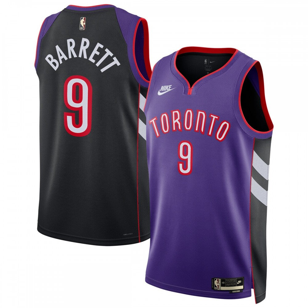 RJ Barrett Toronto Raptors Nike Unisex 2024/25 Swingman NBA Jersey - Purple - Classic Edition