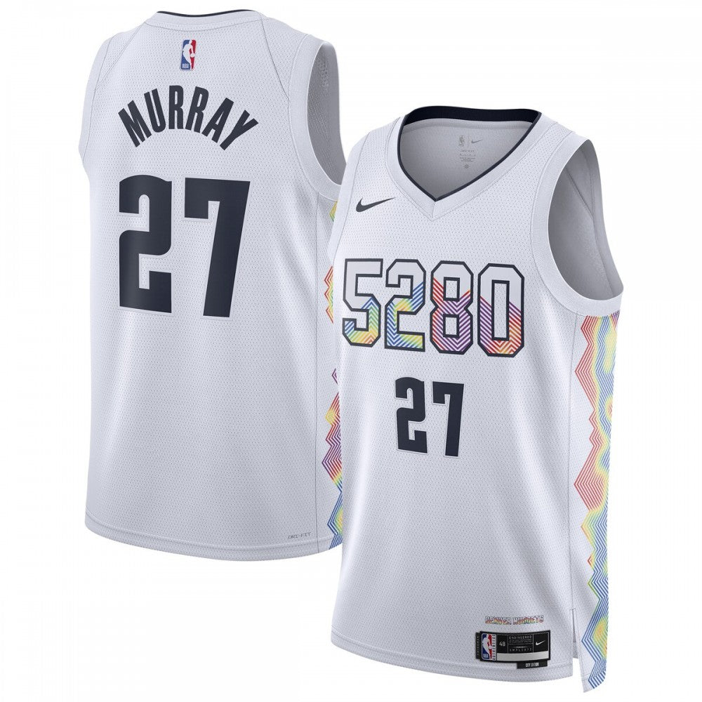 Jamal Murray Denver Nuggets Nike Unisex 2024/25 Swingman Player NBA Jersey - City Edition - White