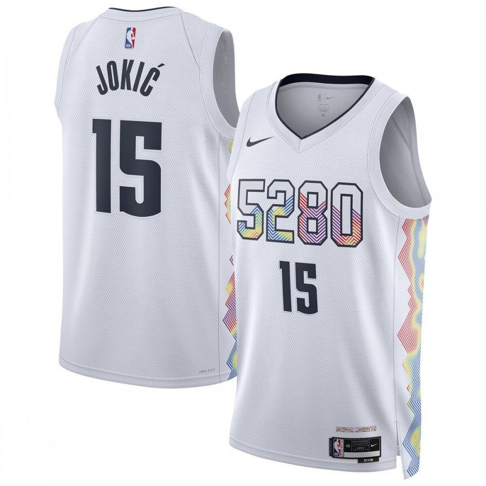 Nikola Jokic Denver Nuggets Nike Unisex 2024/25 Swingman Player NBA Jersey - City Edition - White