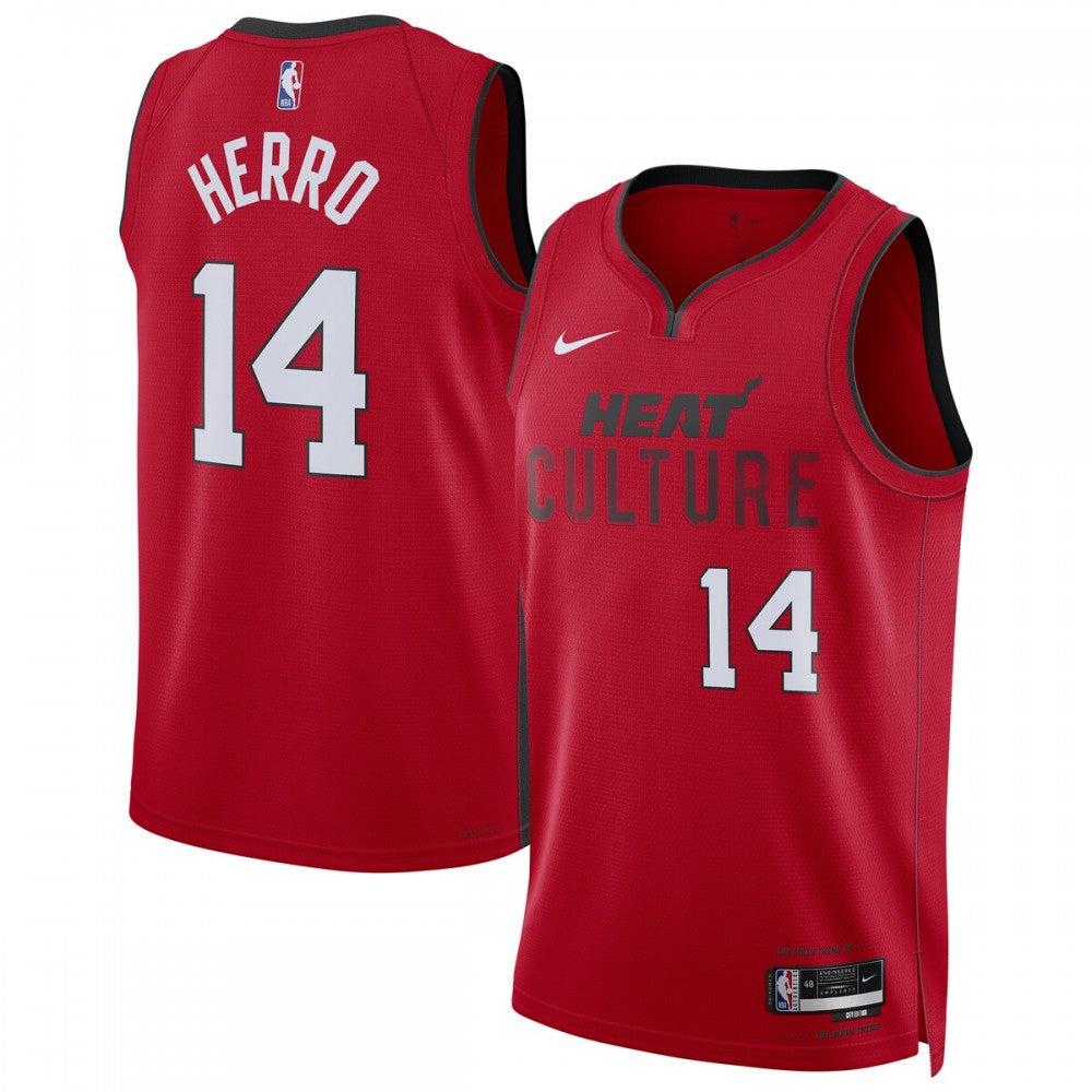 Tyler Herro Miami Heat Nike Unisex 2024/25 Swingman Player NBA Jersey - City Edition - Red