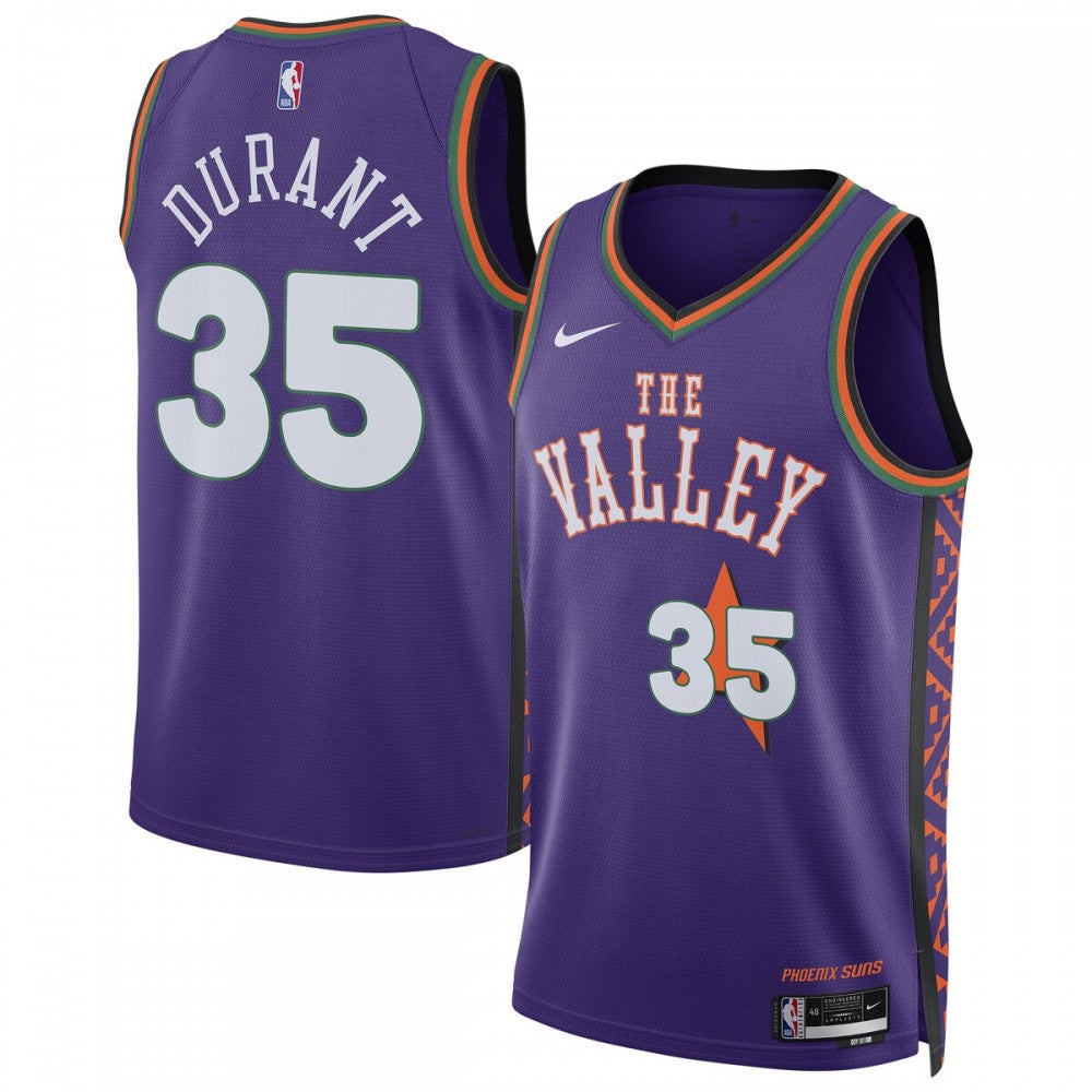 Kevin Durant Phoenix Suns Nike Unisex 2024/25 Swingman Player NBA Jersey - City Edition - Purple