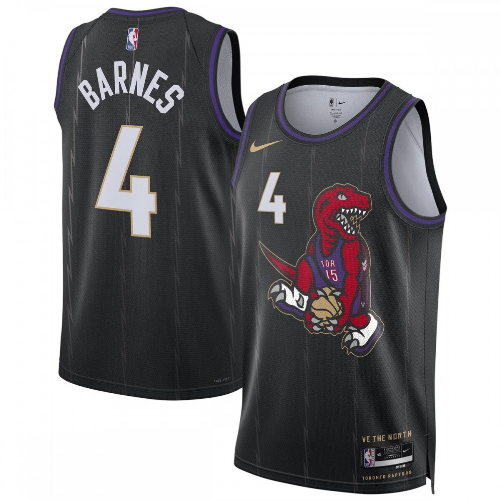 Scottie Barnes Toronto Raptors Nike Unisex 2024/25 Swingman Player NBA Jersey - City Edition - Black