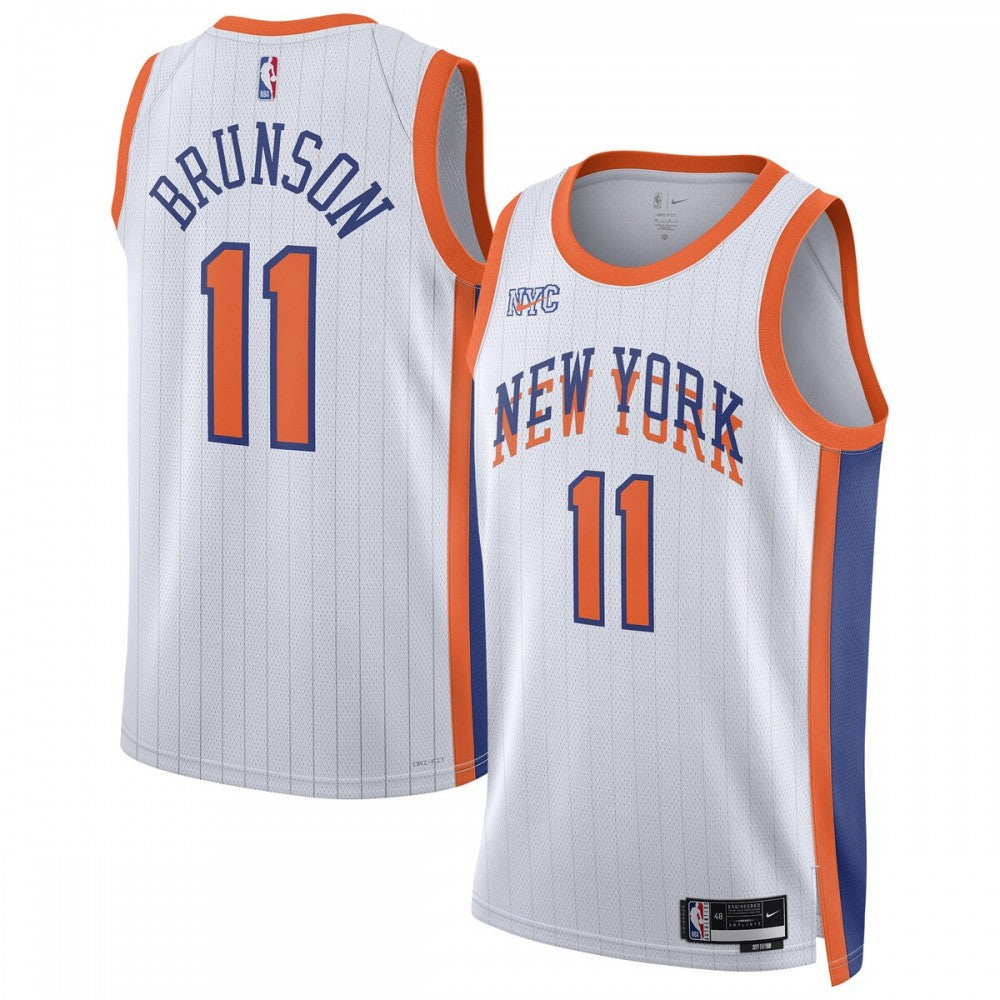Jalen Brunson New York Knicks Nike Unisex 2024/25 Swingman Player NBA Jersey - City Edition - White