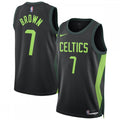Jaylen Brown Boston Celtics Nike Unisex 2024/25 Swingman Player NBA Jersey - City Edition - Black