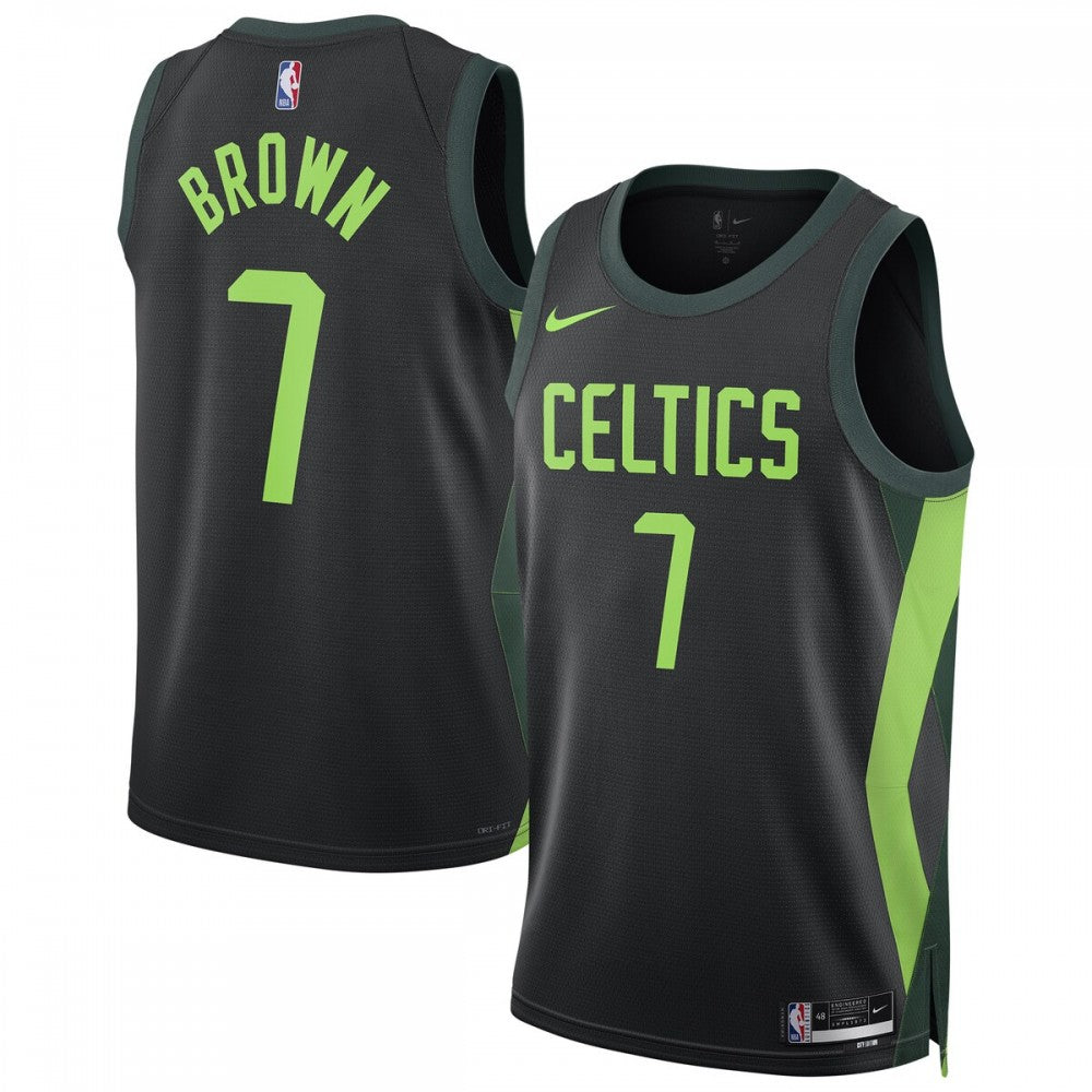Jaylen Brown Boston Celtics Nike Unisex 2024/25 Swingman Player NBA Jersey - City Edition - Black