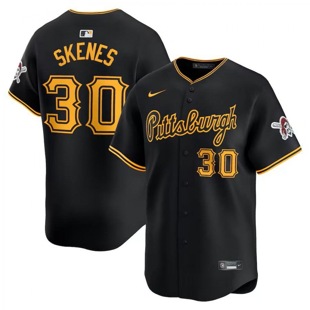 Pittsburgh Pirates Paul Skenes Nike Black Alternate Limited Player MLB Jersey