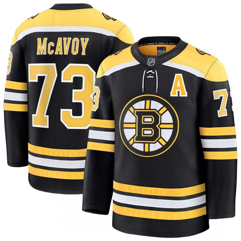 Charlie McAvoy Boston Bruins Black Home Premium NHL Jersey