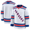Men's New York Rangers White Away Premium NHL Jersey