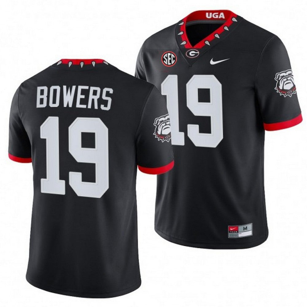 Brock Bowers Georgia Bulldogs 100th Anniversary Nike Football Game NCAA Jersey - Black