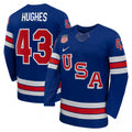 Quinn Hughes USA Hockey Olympic Nike 2026 Royal Home Replica NHL Jersey