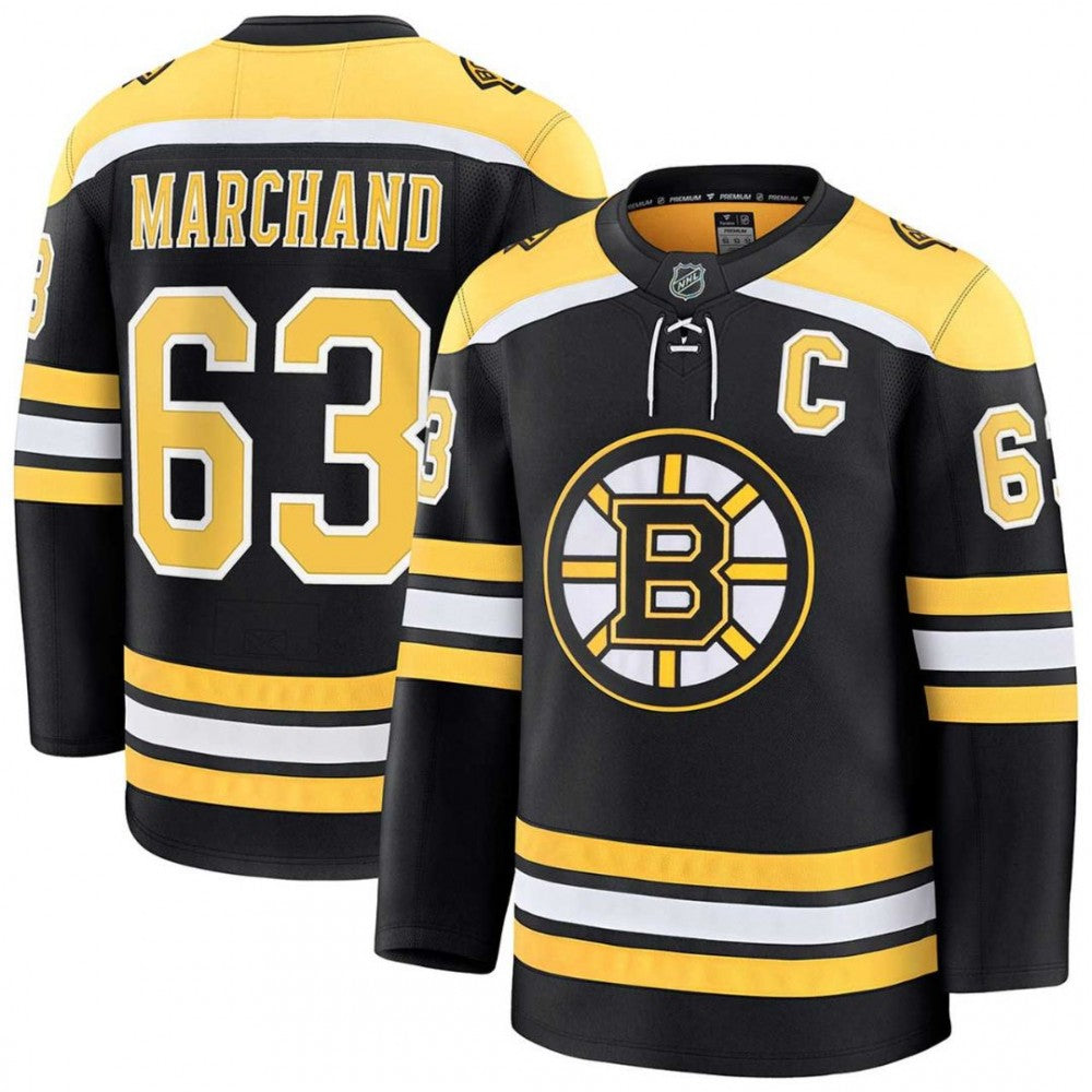 Brad Marchand Boston Bruins Black Home Premium NHL Jersey