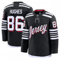 Jack Hughes New NHL Jersey Devils Alternate Premium NHL Jersey - Black