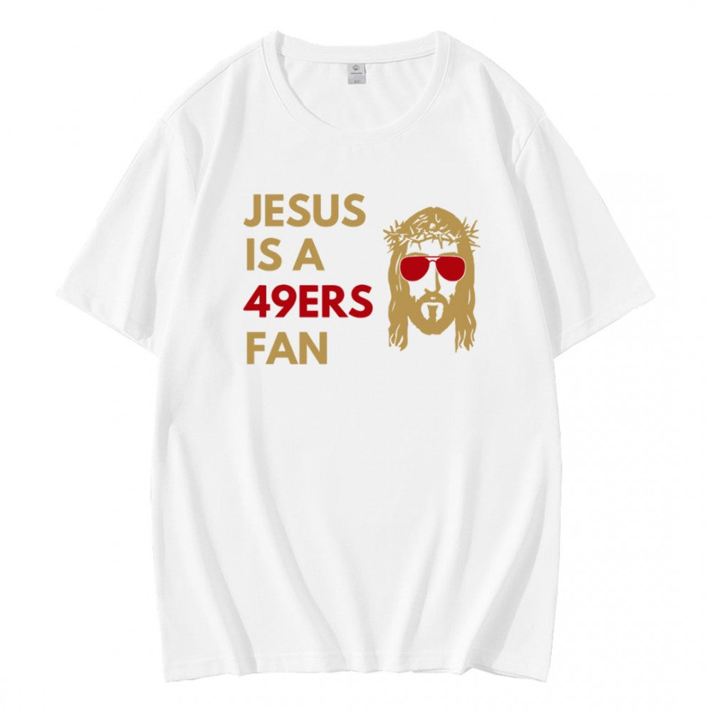 Retro Jesus Is A 49ers Fan T-Shirt